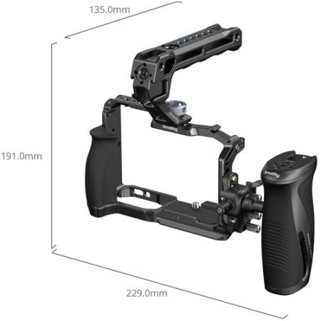 SmallRig 5468 - zestaw z klatką do Nikon ZR - wymiary